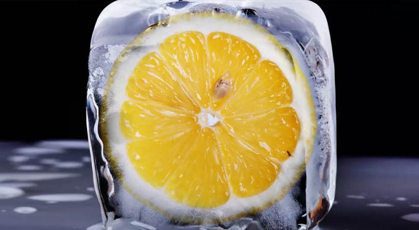 frozen lemon