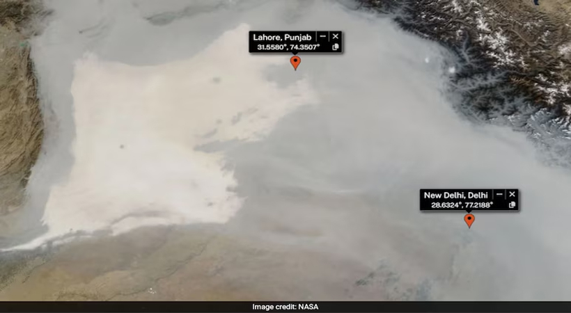 NASA IAMAGE OF AIR POLLUTION