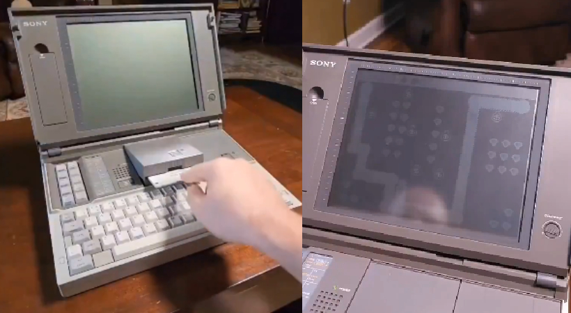 Sony old laptop in1986