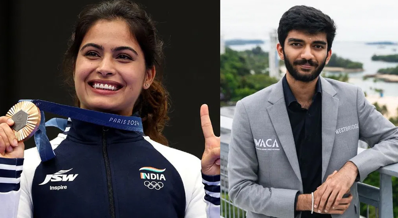 Manu Bhaker and D Gukesh among four to receive Khel Ratna award