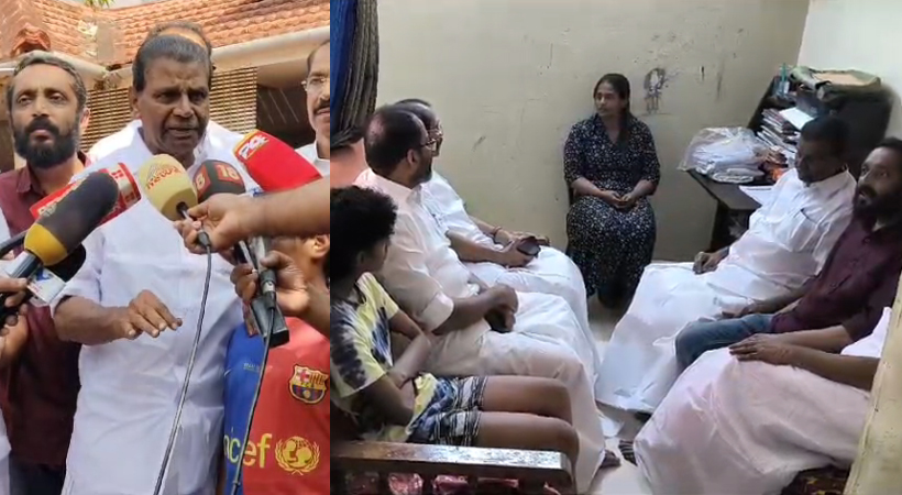 kpcc visits nm vijayan family